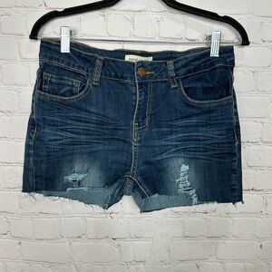 Mind Code denim cut off shorts stretch, sz 9, GUC festival casual summer